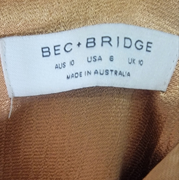 Bec & Bridge Women's Feel The Heat Jumpsuit- Cinnamon BNWOT Size 6 NYE - Picture 6 of 13